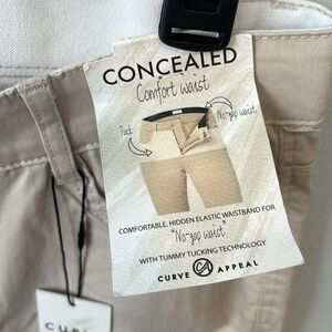 Curve Appeal Women’s Concealed High Rise Comfort Waist Skinny Pant Size 10/30